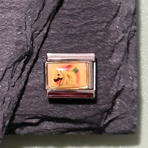 Rainbow Unicorn Italian Charm Bracelet Link - Picture 1 of 1